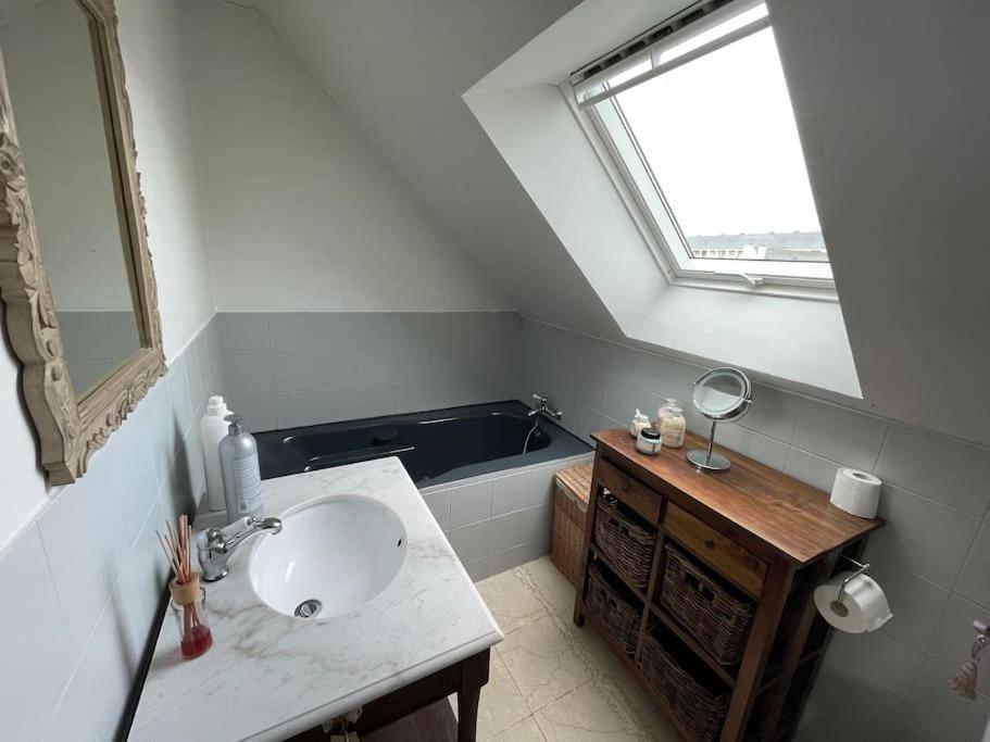 Maison Spacieuse Avec Jardin Et Salle De Sport Saint-Brieuc Dış mekan fotoğraf